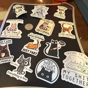 Cat lover funny decals